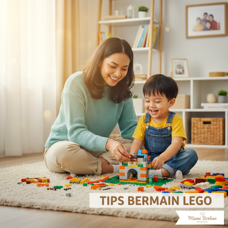 Bermain lego dengan anak
