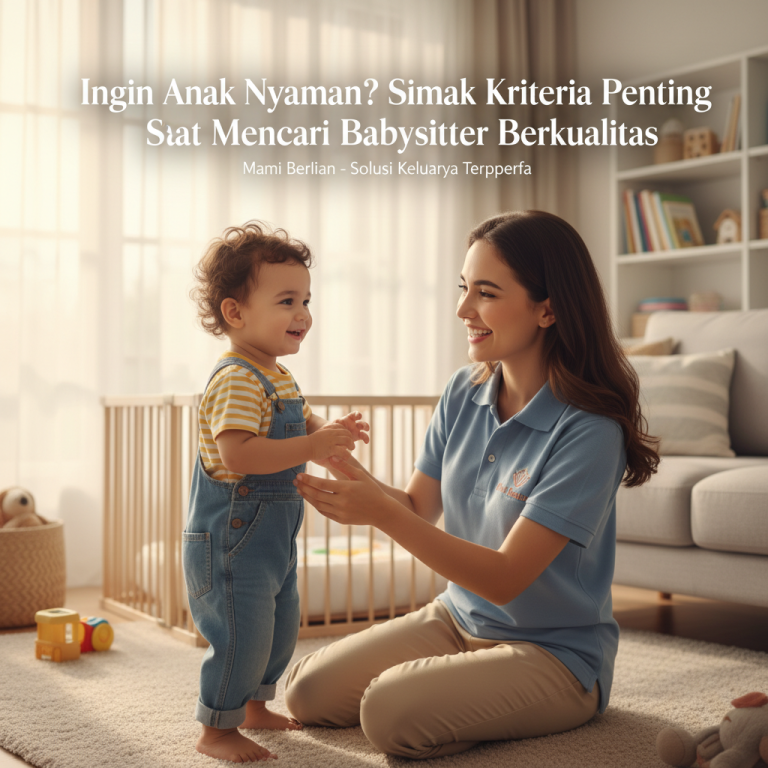 Seorang babysitter wanita profesional sedang tersenyum hangat sambil menyuapi balita dengan penuh kesabaran, mencari babysitter berkualitas