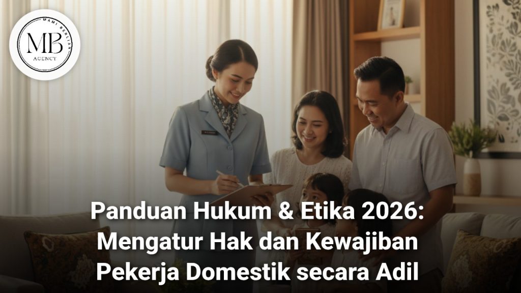 Ilustrasi penandatanganan kontrak hak dan kewajiban pekerja domestik mami berlian