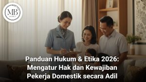 Ilustrasi penandatanganan kontrak hak dan kewajiban pekerja domestik mami berlian