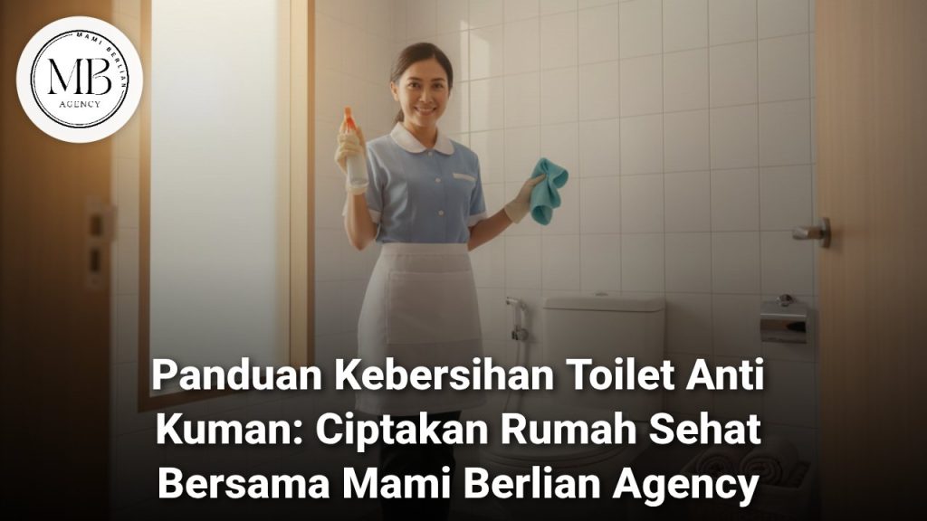 Pembersihan toilet anti kuman oleh layanan Mami Berlian Agency