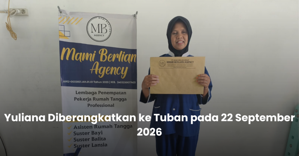 Pemberangkatan Yuliana ke Tuban dengan kontrak kerja melalui Mami Berlian Agency
