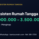 Lowongan Dicari Asisten Rumah Tangga di KOTA DENPASAR, BALI melalui BantuRumah