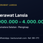 Lowongan Dicari Perawat Lansia di KOTA PALEMBANG, SUMATERA SELATAN melalui BantuRumah